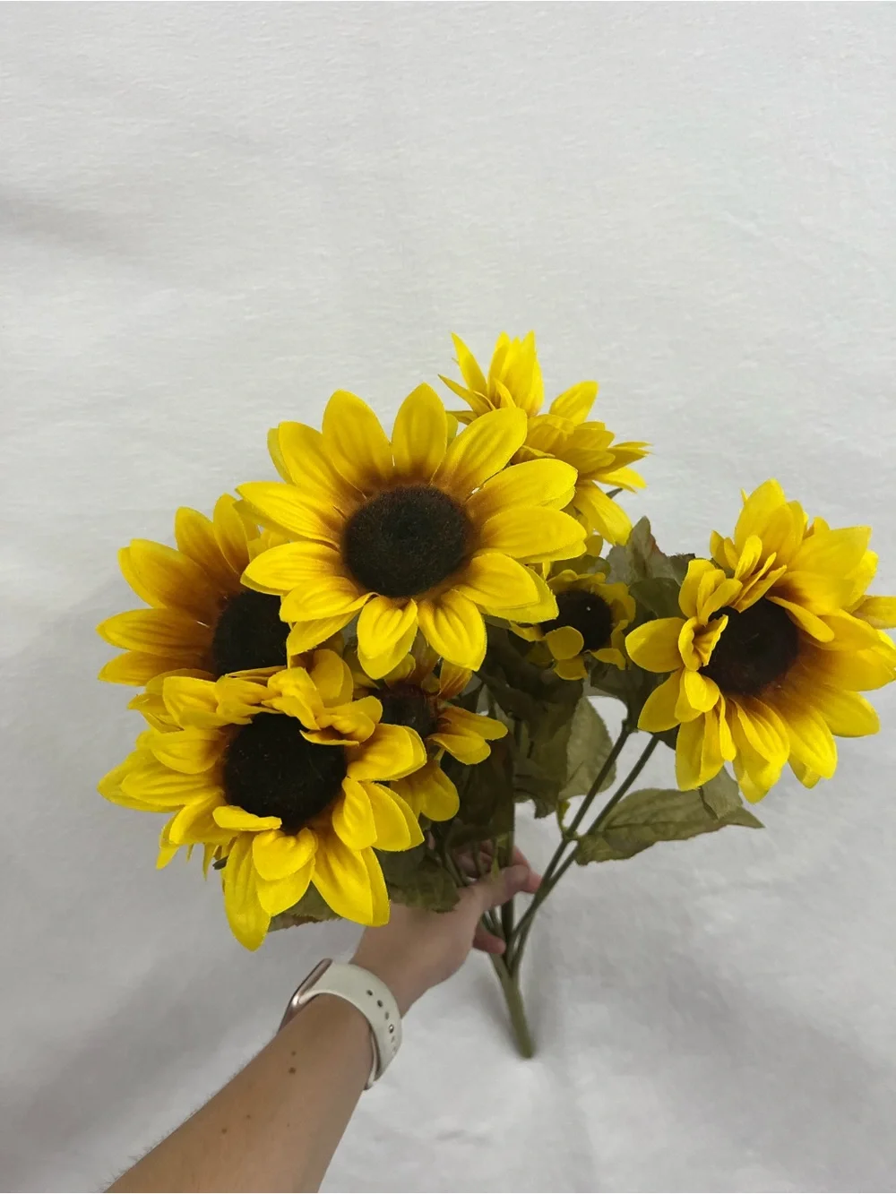 Artificial Sunflower and Autumn Floral Bouquet - Yellow and Orange